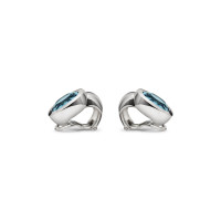 Candy Ohrclips Aquamarin