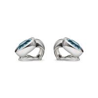 Candy Ohrclips Aquamarin
