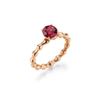 Flooow Rhodolith Purple Rose Ring