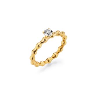 Flooow Diamant-Solitär Bling-Bling Ring