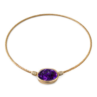 Unikat-Schliesse Amethyst