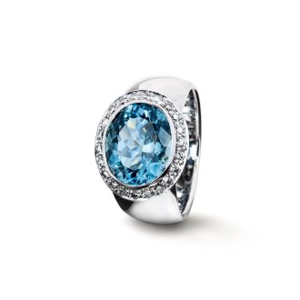 Classique Bandring Aquamarin
