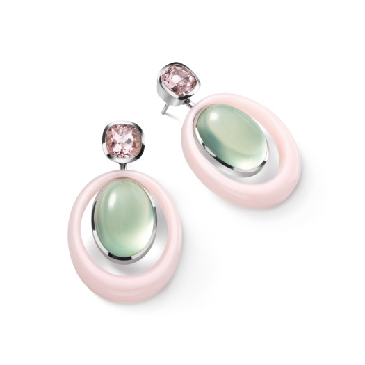 J. C. Osthues - Ohrhänger Prehnit