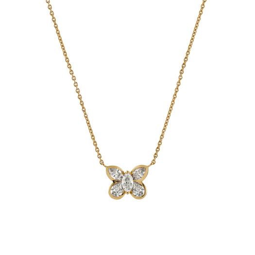 H. D. Krieger - Butterfly Anhänger mit Kette