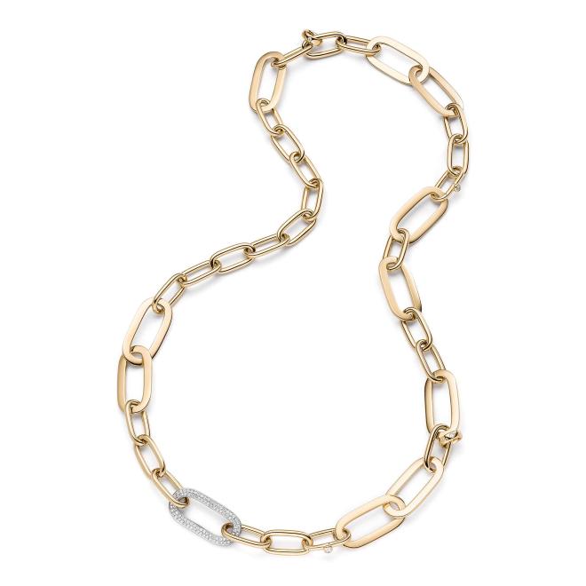 Lange Kette "Romance" Pavé