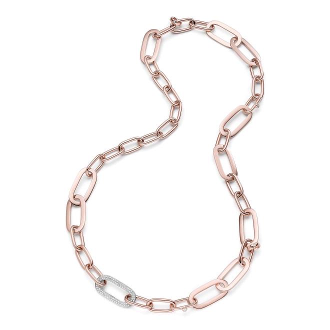 Lange Kette "Romance" Pavé