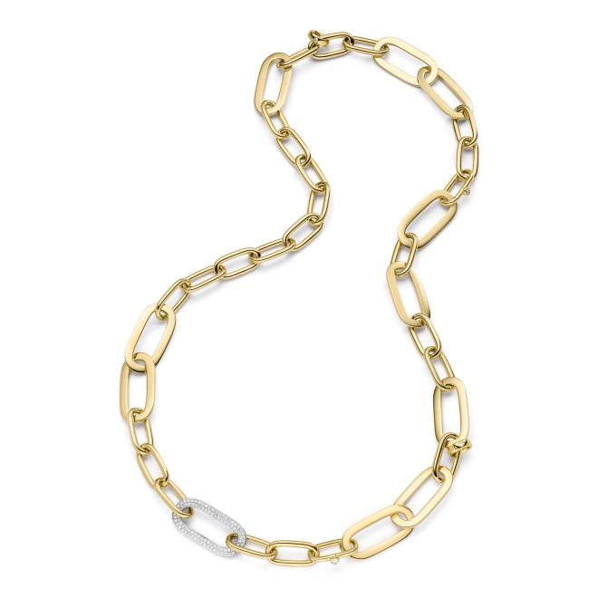Lange Kette "Romance" Pavé
